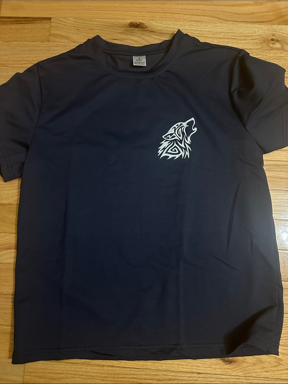 NAVY WOLF TEE
